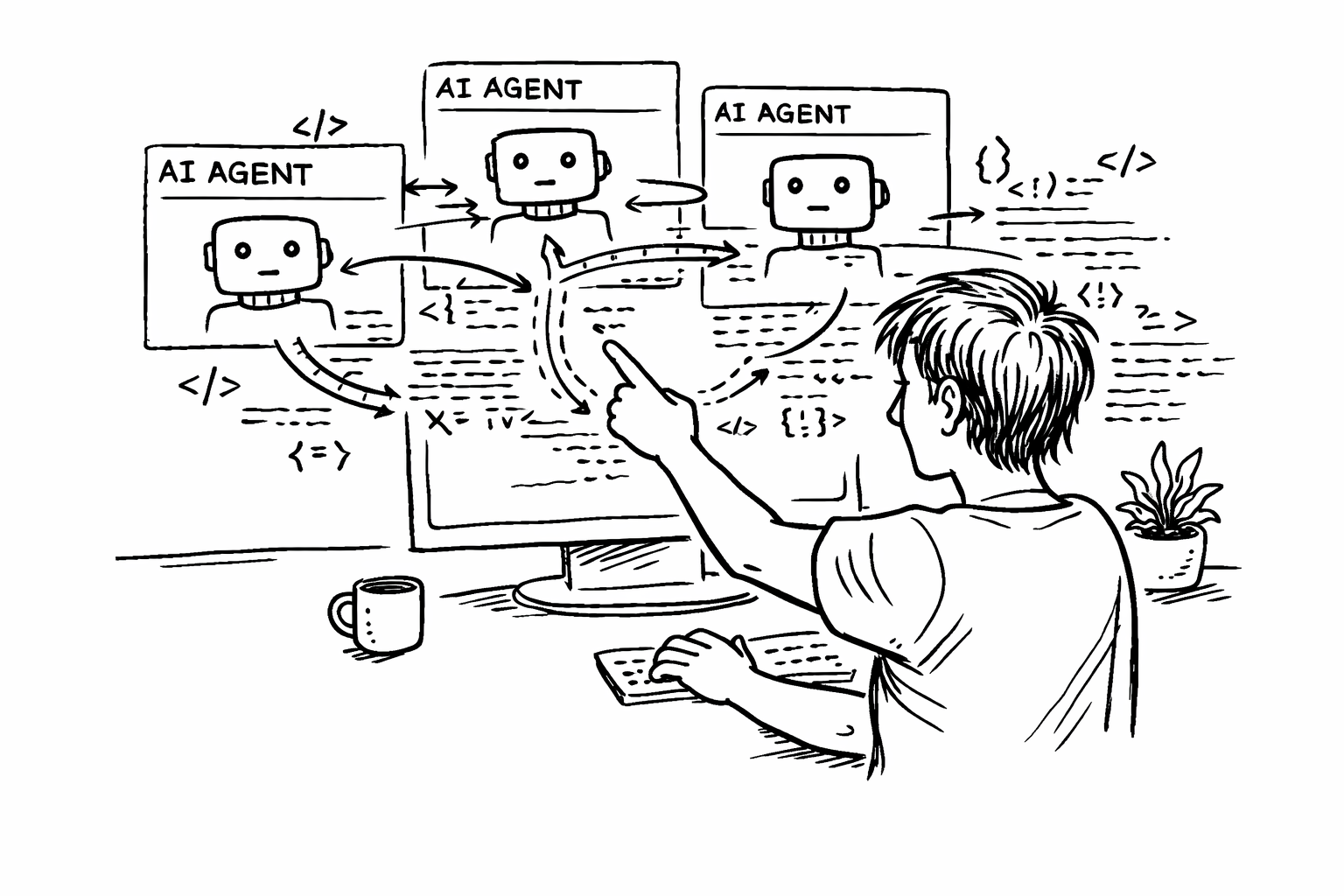 Developer building with AI