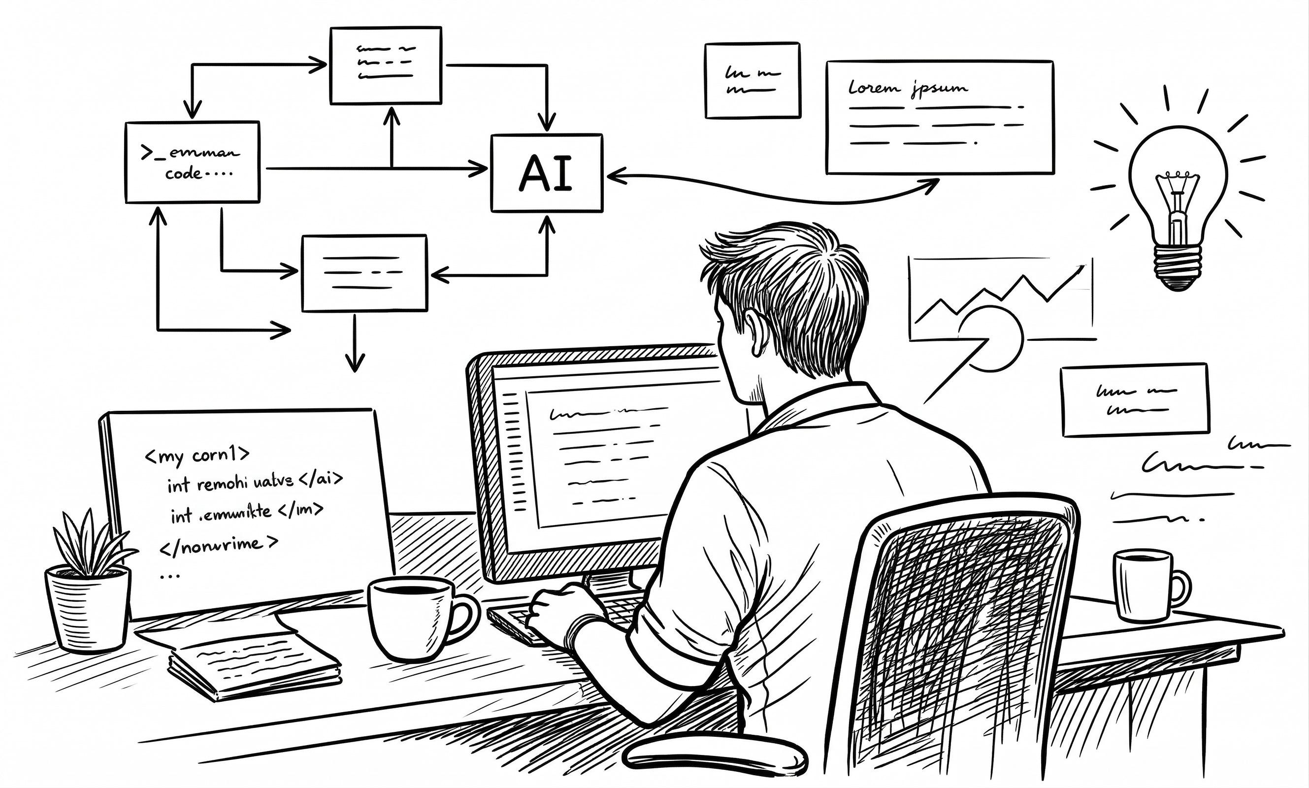 Developer building with AI