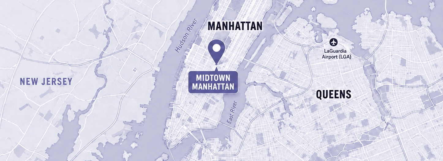 Map of Midtown Manhattan